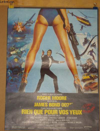 AFFICHE DE CINEMA - JAMES BOND 007  RIEN QUE POUR VOS YEUX ( FOR YOUR EYES ONLY)