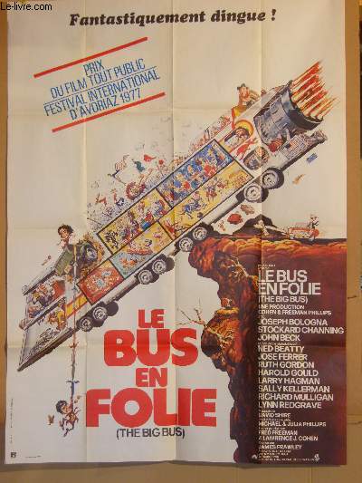 AFFICHE DE CINEMA - LE BUS EN FOLIE - THE BIG BUS
