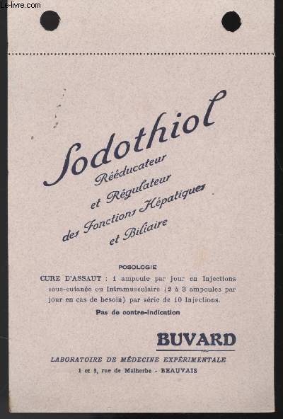 BUVARD - SODOTHIOL