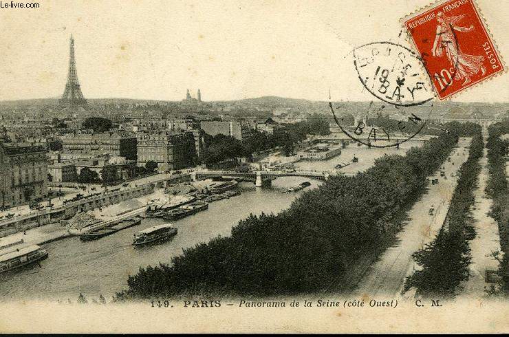 CARTE POSTALE - 149 - PARIS - PANORAMA DE LA SEINE ( COTE OUEST)