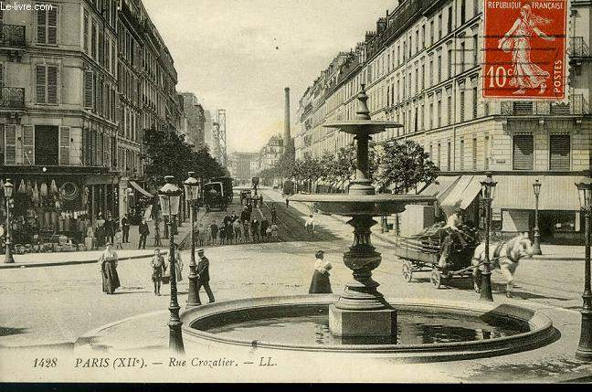 CARTE POSTALE - 1428 - PARIS - RUE CROZATIER