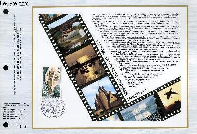 FEUILLET ARTISTIQUE PHILATELIQUE - CEF - N 372 - FESTIVAL DU FILM DE TOURISME TARBES 1976