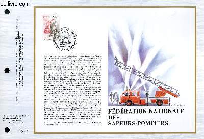 FEUILLET ARTISTIQUE PHILATELIQUE - CEF - N 648 - FEDERATION NATIONALE DES SAPEURS-POMPIERS
