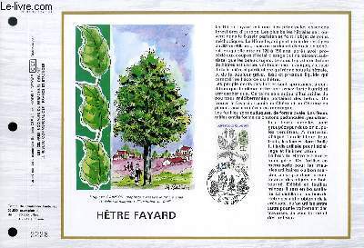 FEUILLET ARTISTIQUE PHILATELIQUE - CEF - N 785 - HETRE FAYARD