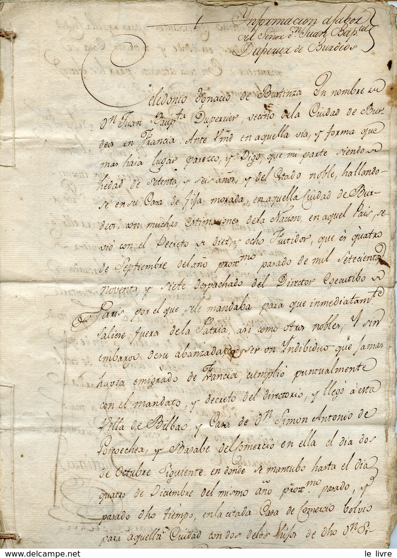 FISCAL GENERALITE DE BORDEAUX. DOCUMENT 1770 PUJOLS BLASIMON LITIGE POUR HERBE FAUCHEE
