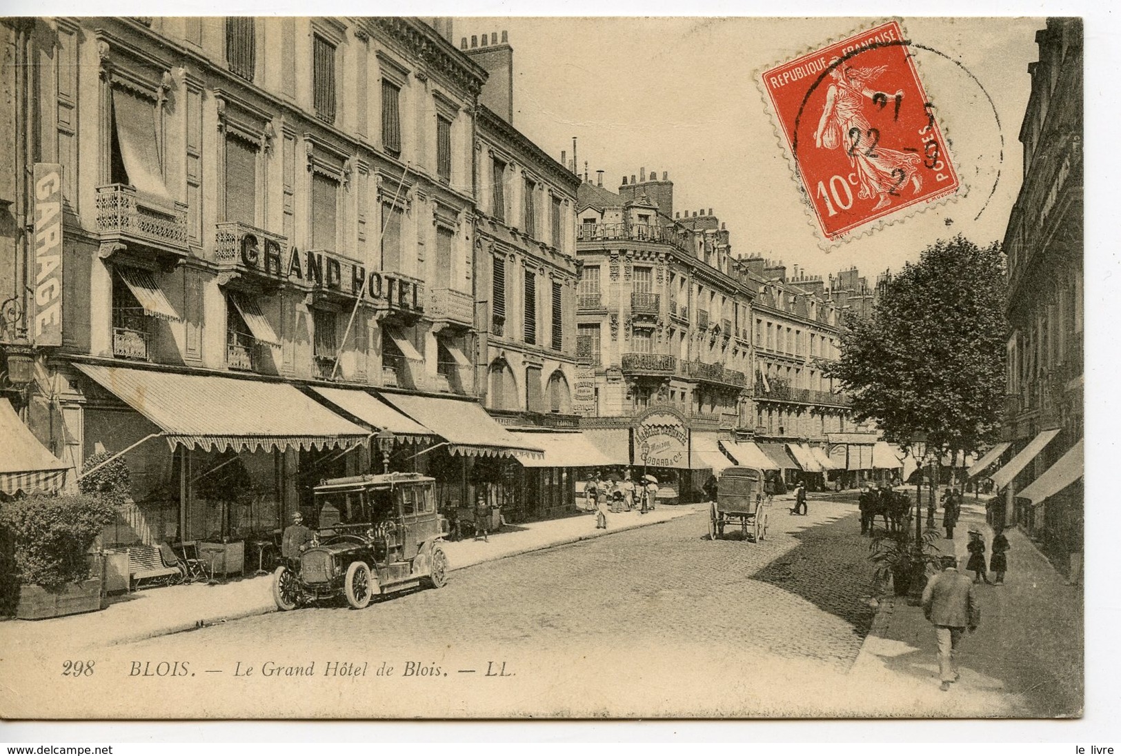 CPA 41 BLOIS. LE GRAND HOTEL DE BLOIS 1912