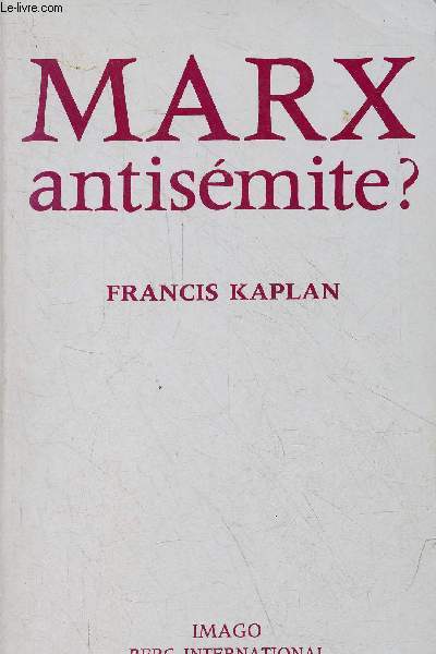 Marx antismite ?