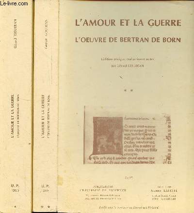 L'amour et la guerre - Tome 1 + Tome 2 (2 volumes).