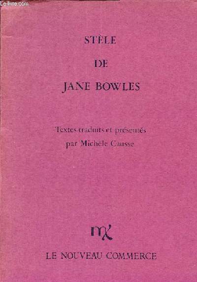 Stle de Jane Bowles.