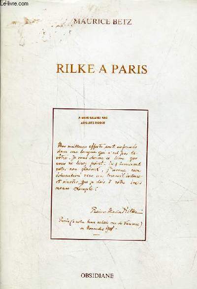 Rilke a Paris.