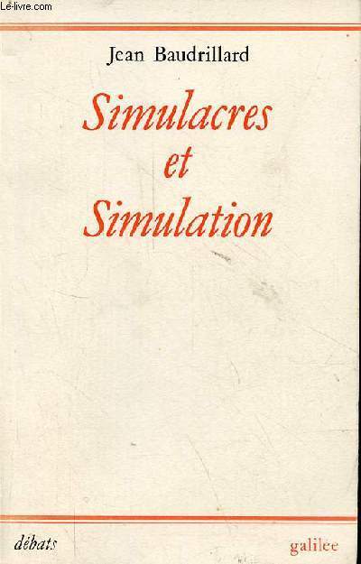 Simulacres et Simulation - Collection dbats.