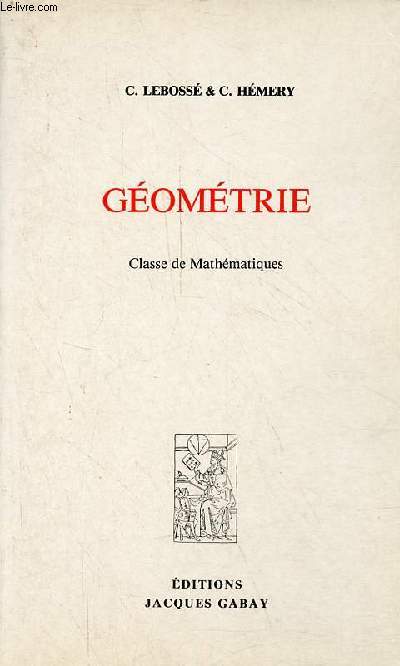 Gomtrie - Classe de mathmatiques.