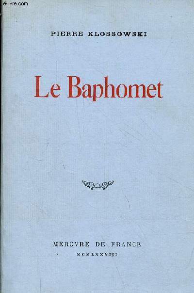Le Baphomet - roman.