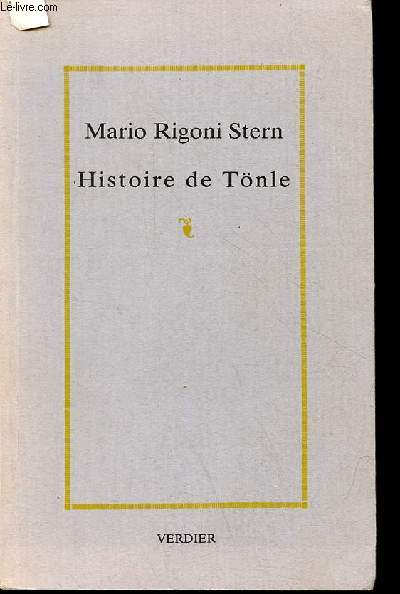 Histoire de Tnle - roman - Collection 