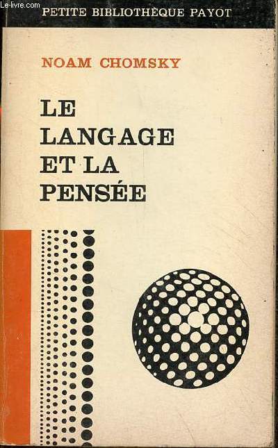 Le langage et la pense - Collection petite bibliothque payot n148.