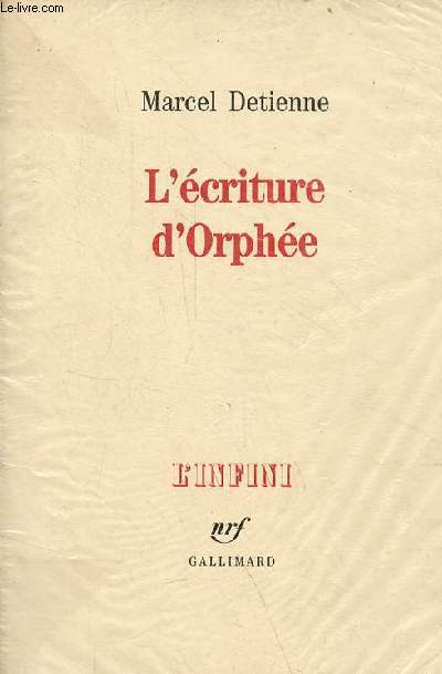 L'criture d'Orphe - Collection 