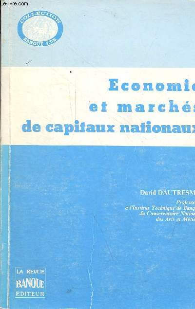 Economie et marchs de capitaux nationaux - Collection 