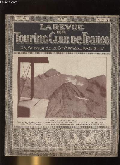TOURING - CLUB DE FRANCE N 404. Le Mont Blanc vu en Avion.