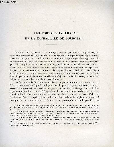 BULLETIN MONUMENTAL 115e VOLUME DE LA COLLECTION N4 - LES PORTAILS LATERAUX DE LA CATHEDRALE DE BOURGES PAR ROBERT BRANNER