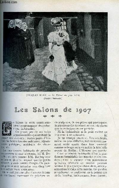 LE MONDE MODERNE TOME 26 - LES SALONS DE 1907 + LA FIN DE L'EPOPEE - LE DERNIER JOUR DE NAPOLEON A LA MALMAISON