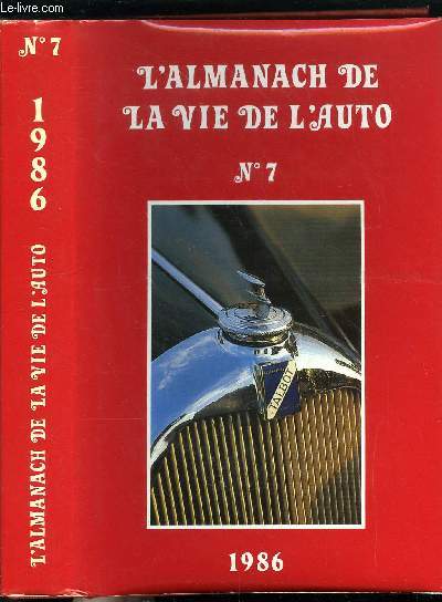 L'ALMANACH DE LA VIE DE L'AUTO N7 1986