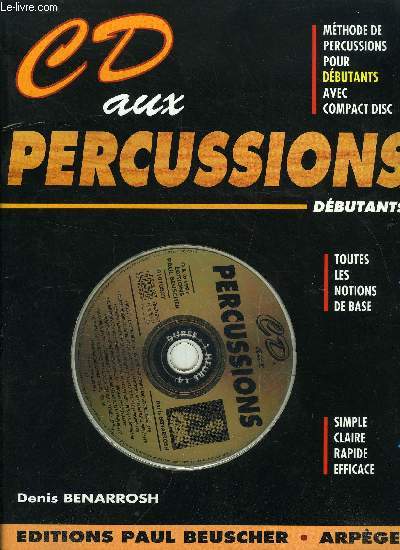 CD AUX PERCUSSIONS DEBUTANTS - CD INCLUS