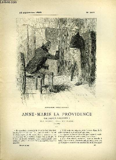 SUPPLEMENT A LA REVUE MAME N 207 - Anne-Marie la providence (suite) par Daniel Laumonier, illustrations de Orazi