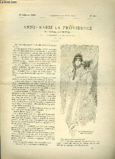 SUPPLEMENT A LA REVUE MAME N 211 - Anne-Marie la providence (suite) par Daniel Laumonier, illustrations de Orazi