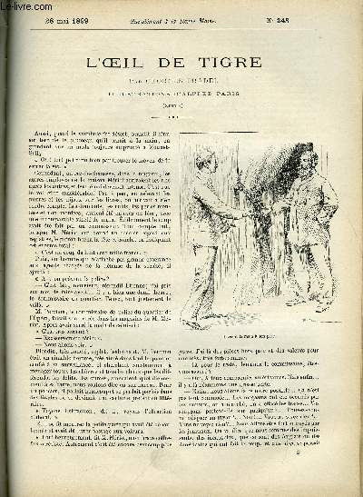 SUPPLEMENT A LA REVUE MAME N 243 - L'oeil de tigre (suite) par Georges Pradel, illustrations d'Alfred Paris