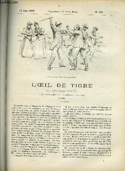 SUPPLEMENT A LA REVUE MAME N 245 - L'oeil de tigre (suite) III. par Georges Pradel, illustrations d'Alfred Paris