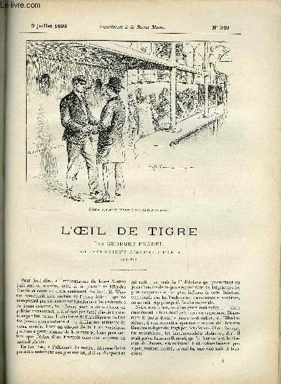SUPPLEMENT A LA REVUE MAME N 249 - L'oeil de tigre (suite) V. par Georges Pradel, illustrations d'Alfred Paris