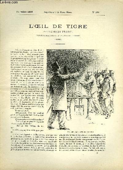 SUPPLEMENT A LA REVUE MAME N 251 - L'oeil de tigre (suite) par Georges Pradel, illustrations d'Alfred Paris