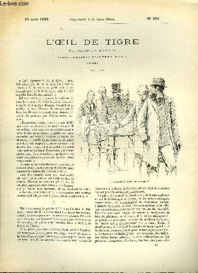 SUPPLEMENT A LA REVUE MAME N 255 - L'oeil de tigre (suite) par Georges Pradel, illustrations d'Alfred Paris