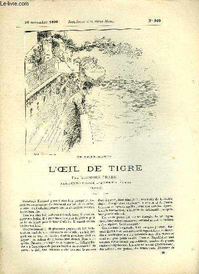 SUPPLEMENT A LA REVUE MAME N 269 - L'oeil de tigre (suite) VIII. par Georges Pradel, illustrations d'Alfred Paris