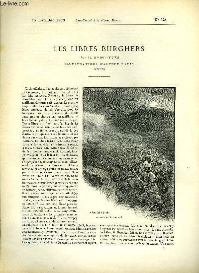 SUPPLEMENT A LA REVUE MAME N 321 - Les libres burghers (suite) IV. Le gu par G. Saint-Yves, illustrations d'Alfred Paris