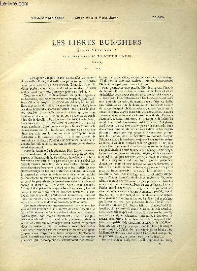 SUPPLEMENT A LA REVUE MAME N 325 - Les libres burghers (suite) VII. Les maquignons par G. Saint-Yves, illustrations d'Alfred Paris
