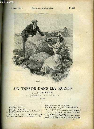 SUPPLEMENT A LA REVUE MAME N 387 - Un trsor dans les ruines (suite) V. par Charles Foley, illustrations de G. Dutriac
