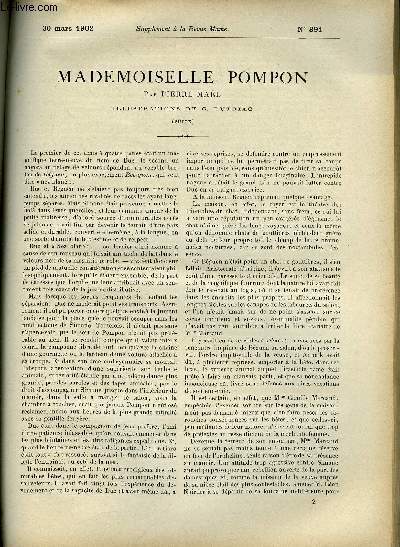 SUPPLEMENT A LA REVUE MAME N 391 - Mademoiselle Pompo (suite) III. Tante Camille par Pierre Mal, illustrations de G. Dutriac