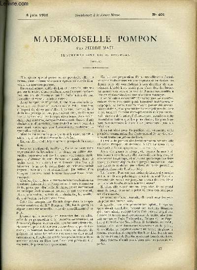 SUPPLEMENT A LA REVUE MAME N 401 - Mademoiselle Pompo (suite) XI. En exil par Pierre Mal, illustrations de G. Dutriac