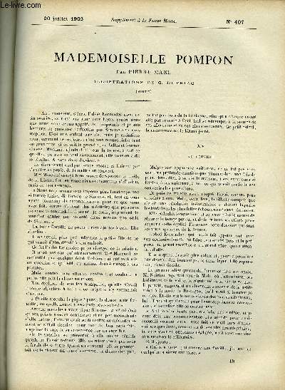 SUPPLEMENT A LA REVUE MAME N 407 - Mademoiselle Pompo (suite) XV. Au couvent par Pierre Mal, illustrations de G. Dutriac