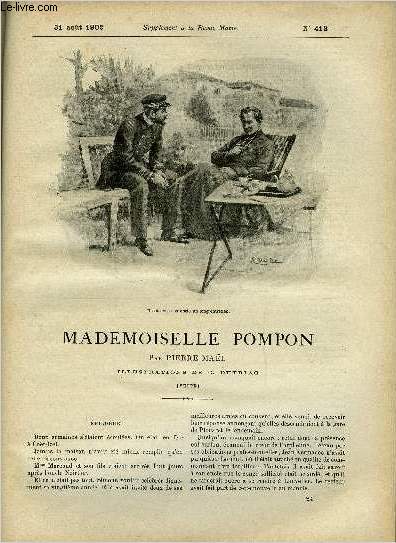 SUPPLEMENT A LA REVUE MAME N 413 - Mademoiselle Pompo (suite) - Epilogue, fin par Pierre Mal, illustrations de G. Dutriac