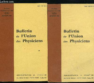 Supplments au Bulletin de l'union des physiciens n 666 - Annales du Baccalaurat Sries C et E, Srie D