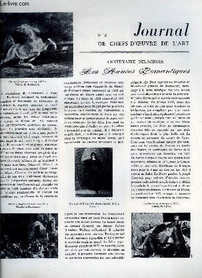 Journal de chefs-d'oeuvre de l'art n 12 - Centenaire Delacroix, les annes romantiques, Michel-Ange et le thme de la Pieta