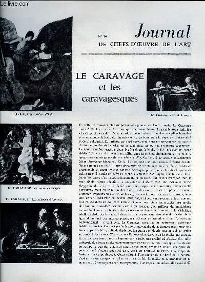 Journal de chefs-d'oeuvre de l'art n 14 - Le caravage et les caravagesques, Jean Villeri, Bronzes et poteries Sao, Delacroix et les femmes d'Alger