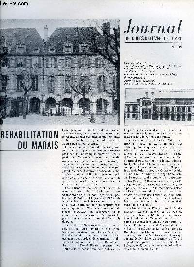 Journal de chefs-d'oeuvre de l'art n 104 - Rehabilitation du Marais, J. Herold, maltraite de peinture, Le maitre de Chaource