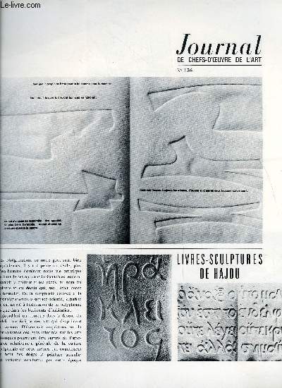 Journal de chefs-d'oeuvre de l'art n 134 - Livres-sculptures de Hajdu, Pierre Gastaud, Muse d'histoire de Versailles