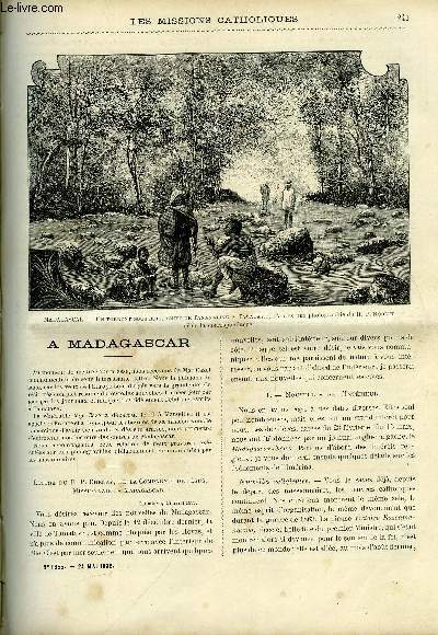 Les missions catholiques n 1355 - A Madagascar, Dans la fort par le R.P.L. Lejeune, Fleurs de Core par un missionnaire