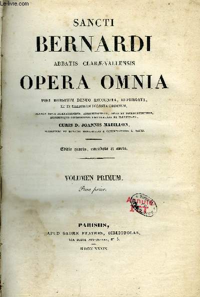 Opera omnia post horstium denuo recognita, repurgata, et in meliorem digesta ordinem - 4 volumes