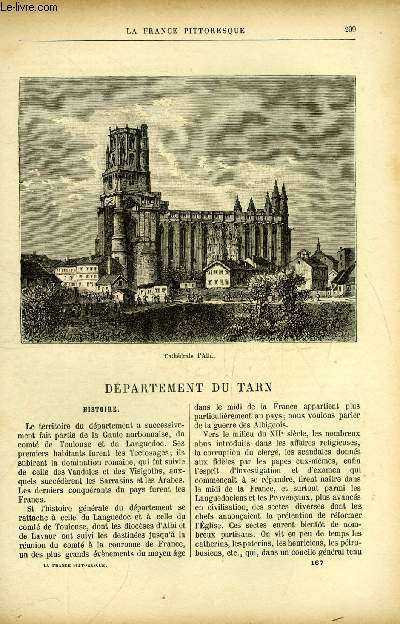 La France pittoresque tome 4 - Dpartement du Tarn - Cathdrale d'Albi, Histoire, Antiquits, Moeurs et caractre, Costume populaire du Tarn