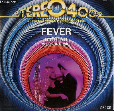 DISQUE VINYLE 33T FEVER. / MORE / HELLO DOLLY / A SUMMER PLACE / MISTY / MOON RIVER / PEOPLE / THE GIRL FROM IPANEMA / FLY ME TO THE MOON...